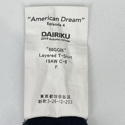 DAIRIKU ダイリク 19AW ネイビー BIGGIE Layered T-shirts トップス