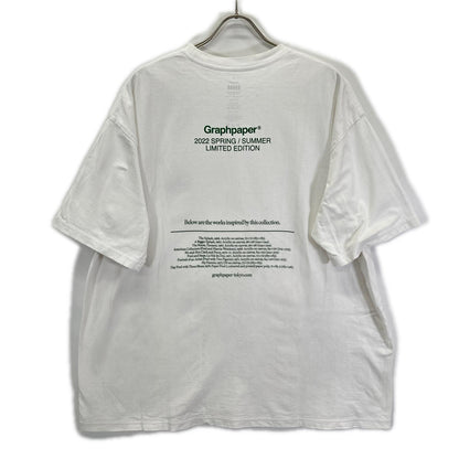 Graphpaper グラフペーパー 22SS　LIMITED EDITION ホワイト×グリーン Oversized S/S Tee トップス