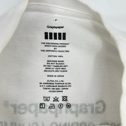 Graphpaper Graphpaper 22SS LIMITED EDITION white × green Oversized S/S Tee top