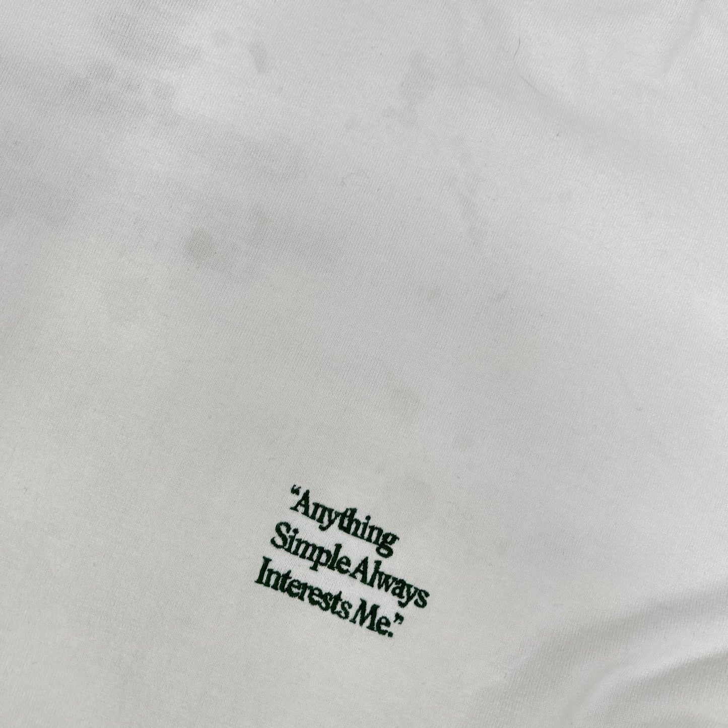 Graphpaper Graphpaper 22SS LIMITED EDITION white × green Oversized S/S Tee top