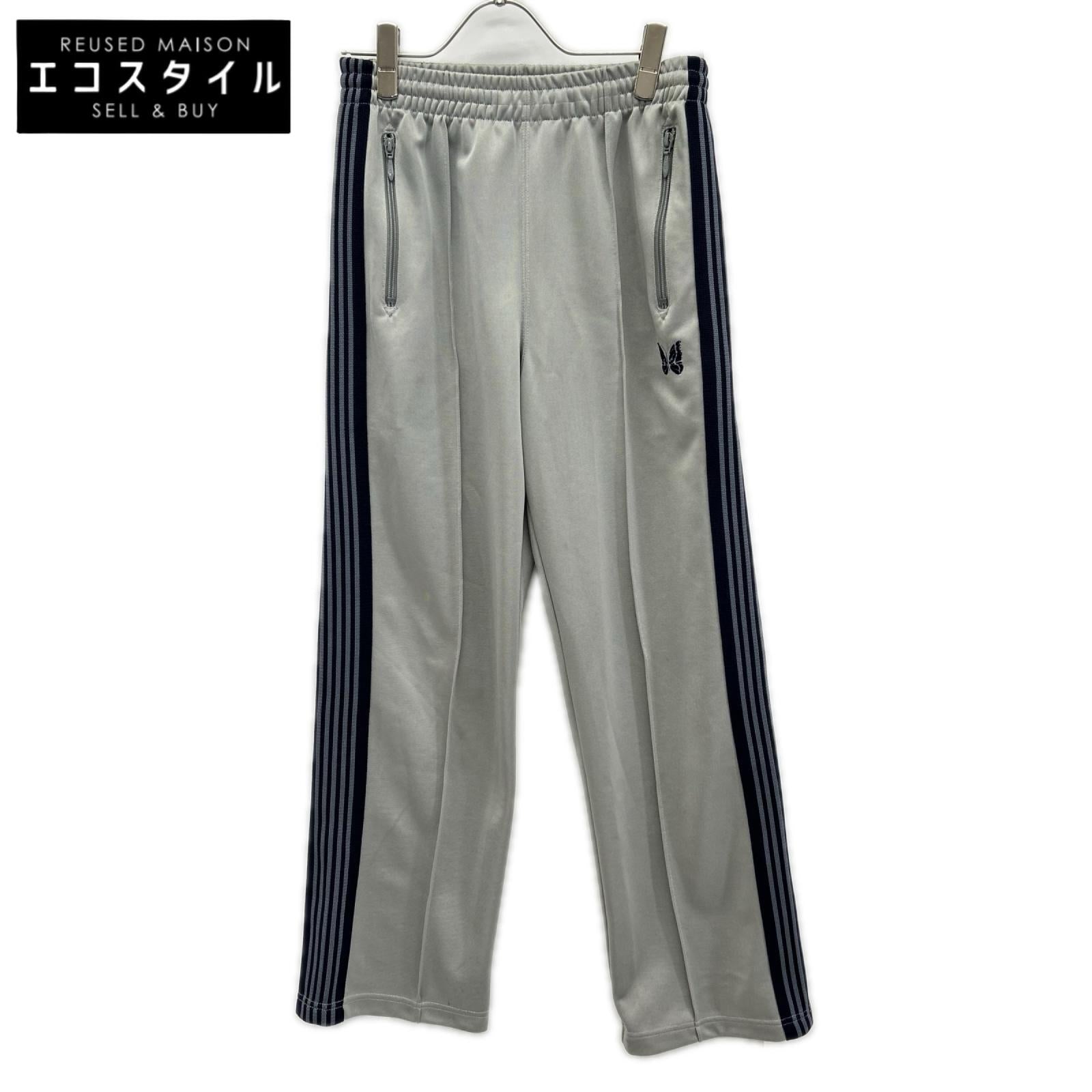 needles ニードルズ MR446 グレー×ネイビー STUDIOUS別注トラックパンツ ボトムス