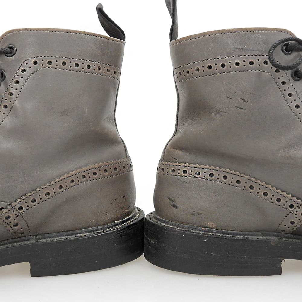 Tricker's トリッカーズ ウィングチップ ドレスアップシューズ メンズ レザー グレー 9 1/2 2S08 シューズ