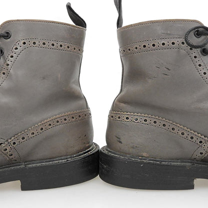 Tricker's トリッカーズ ウィングチップ ドレスアップシューズ メンズ レザー グレー 9 1/2 2S08 シューズ
