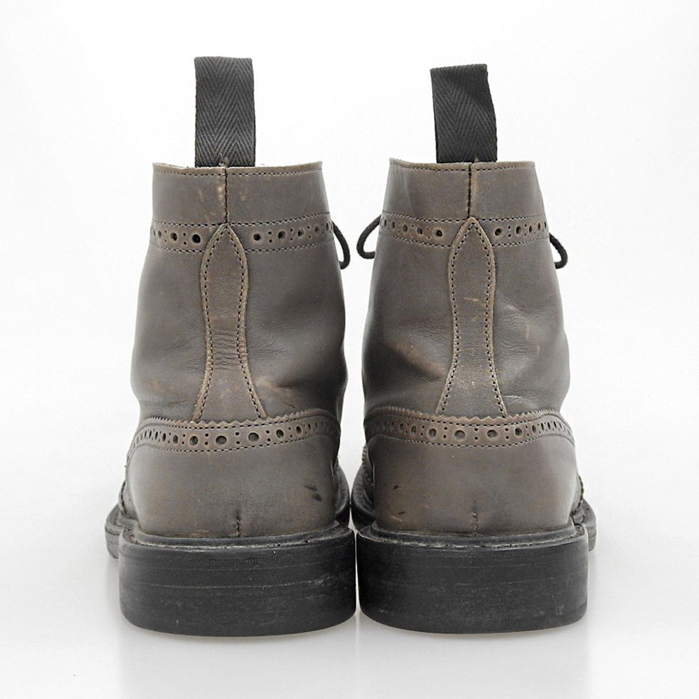 Tricker's トリッカーズ ウィングチップ ドレスアップシューズ メンズ レザー グレー 9 1/2 2S08 シューズ