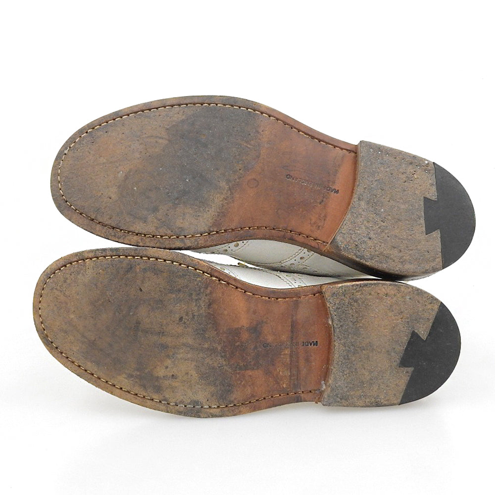 Tricker's トリッカーズ MALTON レザー ホワイトカントリーブーツ シューズ メンズ ホワイト 8 1/2 M2508 シューズ
