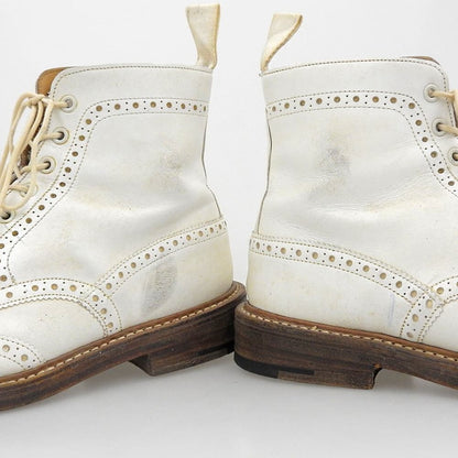 Tricker's トリッカーズ MALTON レザー ホワイトカントリーブーツ シューズ メンズ ホワイト 8 1/2 M2508 シューズ