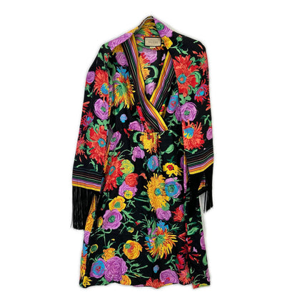 GUCCI グッチ ｘKenScott 650508 ストール付 フローラル ワンピース