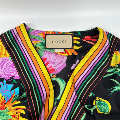 GUCCI グッチ ｘKenScott 650508 ストール付 フローラル ワンピース