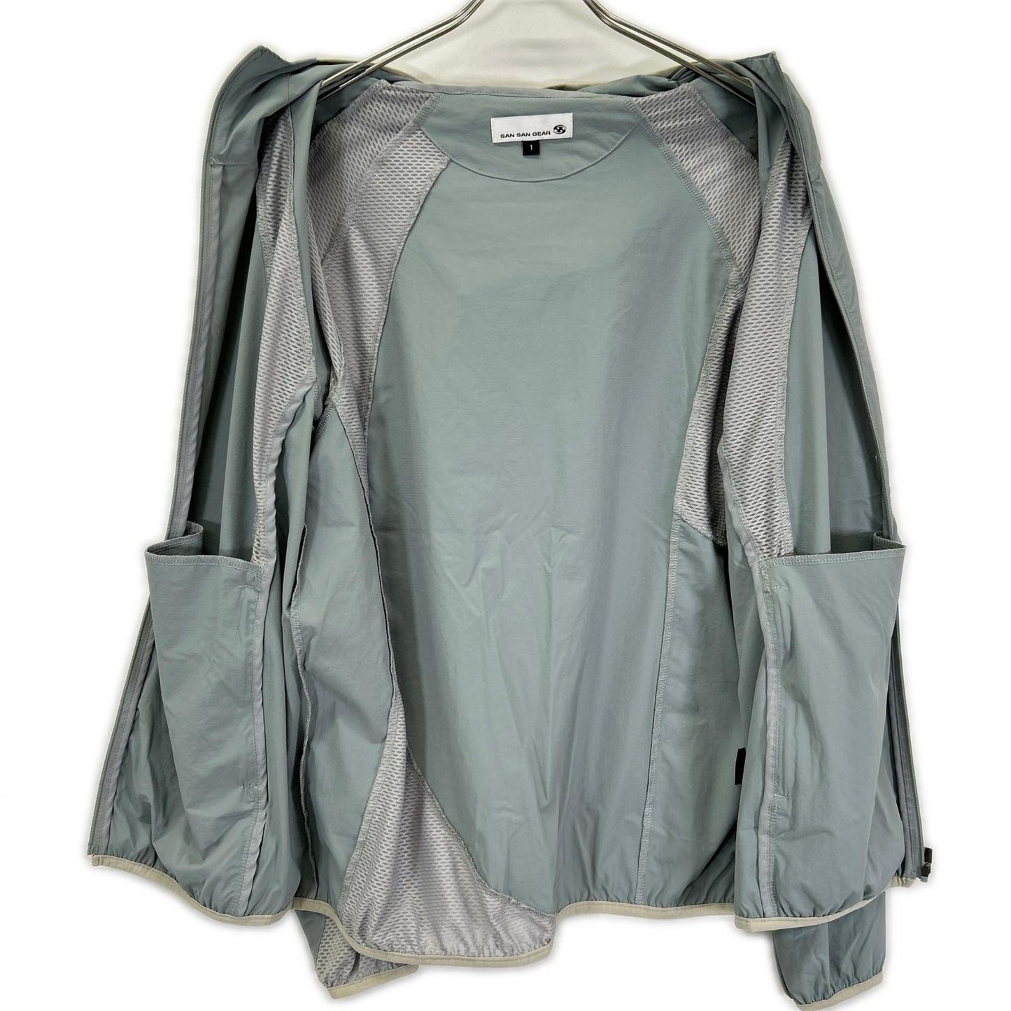 SAN SAN GEAR サンサンギア PANELED JACKET パネルド ナイロン フーディジャケット ジャケット