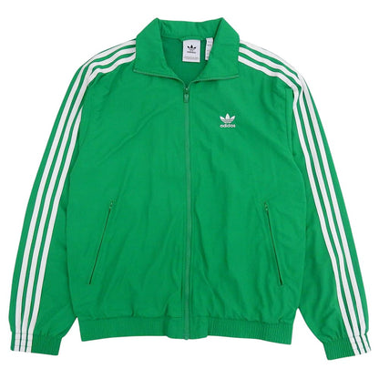 adidas アディダス 美品 ウーブン ファイヤーバード トラックトップ ジャケット メンズ グリーン M ジャケット