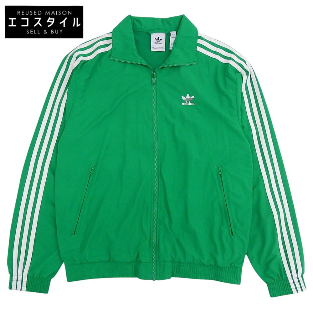 adidas アディダス 美品 ウーブン ファイヤーバード トラックトップ ジャケット メンズ グリーン M ジャケット