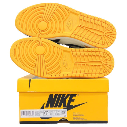 NIKE ナイキ 新品同様 エアジョーダン1 レトロ ハイカットスニーカー シューズ メンズ イエロー系×ブラック 28cm 555088-711 シューズ