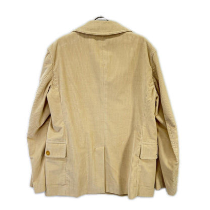 GUCCI グッチ 308171 Z3511 アイボリー コーデュロイ ダブルブレスト ハーフ コート ジャケット