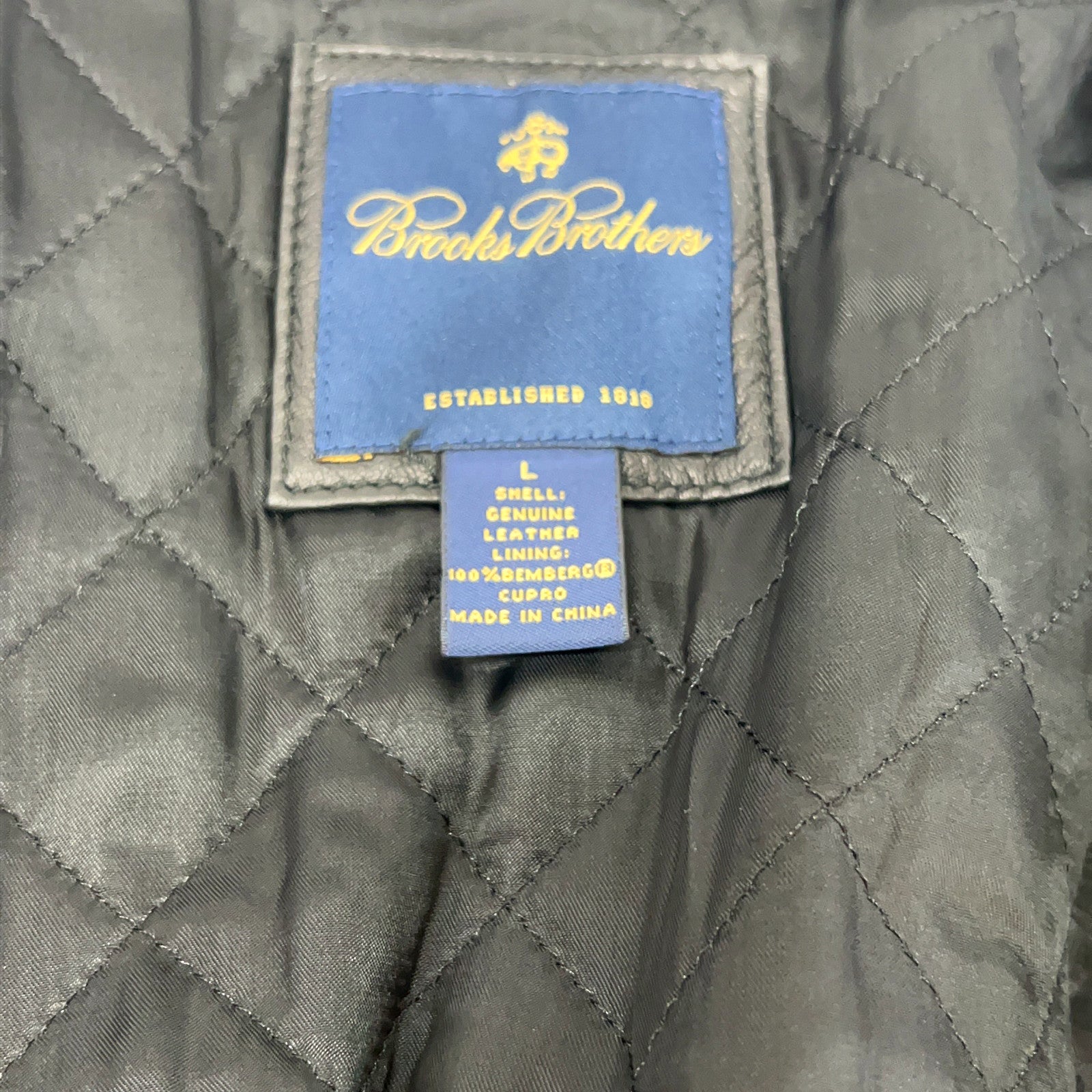BrooksBrothers ブルックスブラザーズ ブラック 羊革 ジップアップジャケット ジャケット