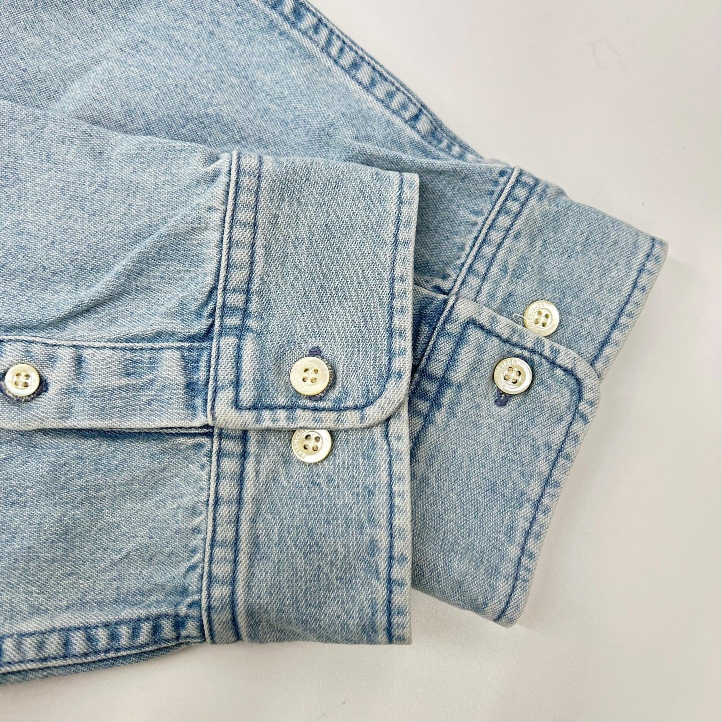 BALENCIAGA バレンシアガ 557558 18SS ブルー BACK LOGO DENIM SHIRT トップス