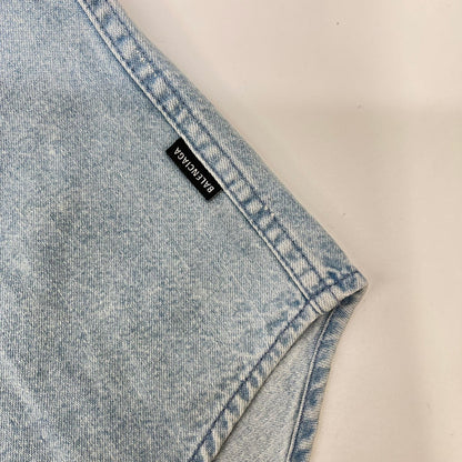 BALENCIAGA バレンシアガ 557558 18SS ブルー BACK LOGO DENIM SHIRT トップス
