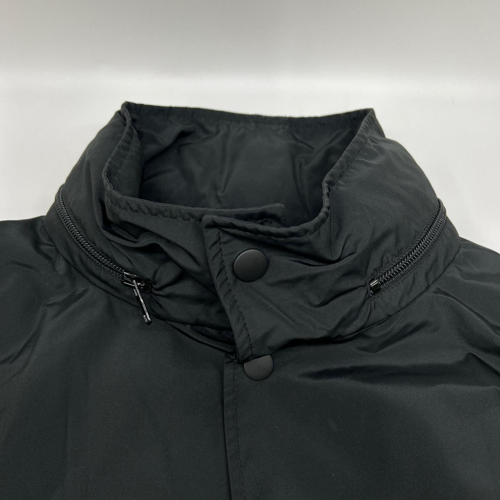 BALENCIAGA バレンシアガ 556238 18年製　ブラック バックロゴナイロンジャケット ジャケット