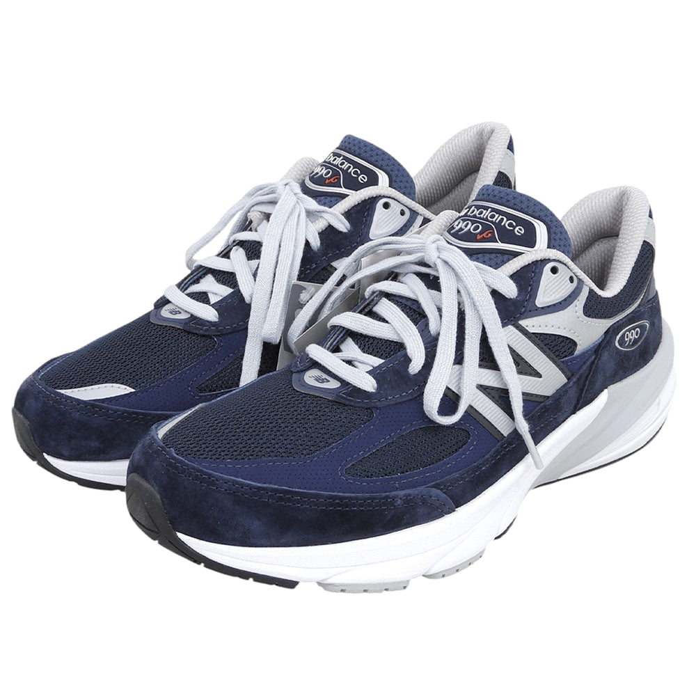 NEW BALANCE ニューバランス 新品同様 ローカット スニーカー シューズ メンズ ネイビー 28cm M990NV6 シューズ