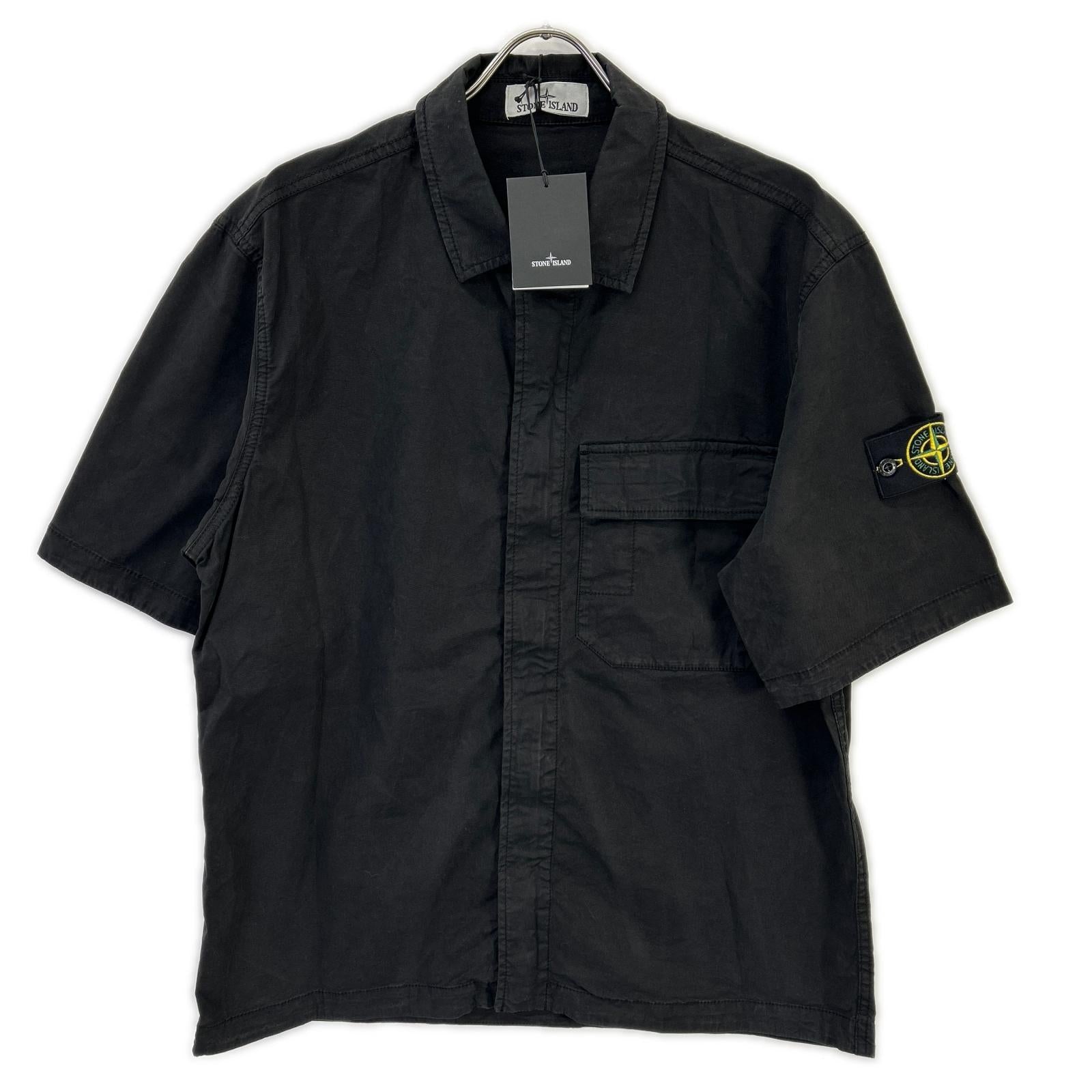 STONE ISLAND ストーンアイランド L1S151100025S0A10 26SS ブラック ショートスリーブ シャツ トップス