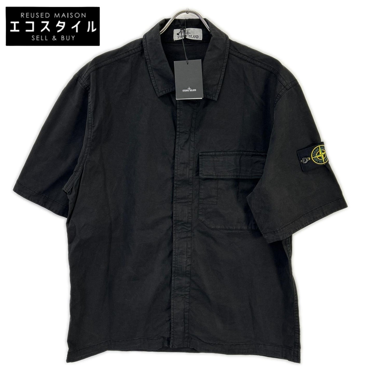 STONE ISLAND ストーンアイランド L1S151100025S0A10 26SS ブラック ショートスリーブ シャツ トップス