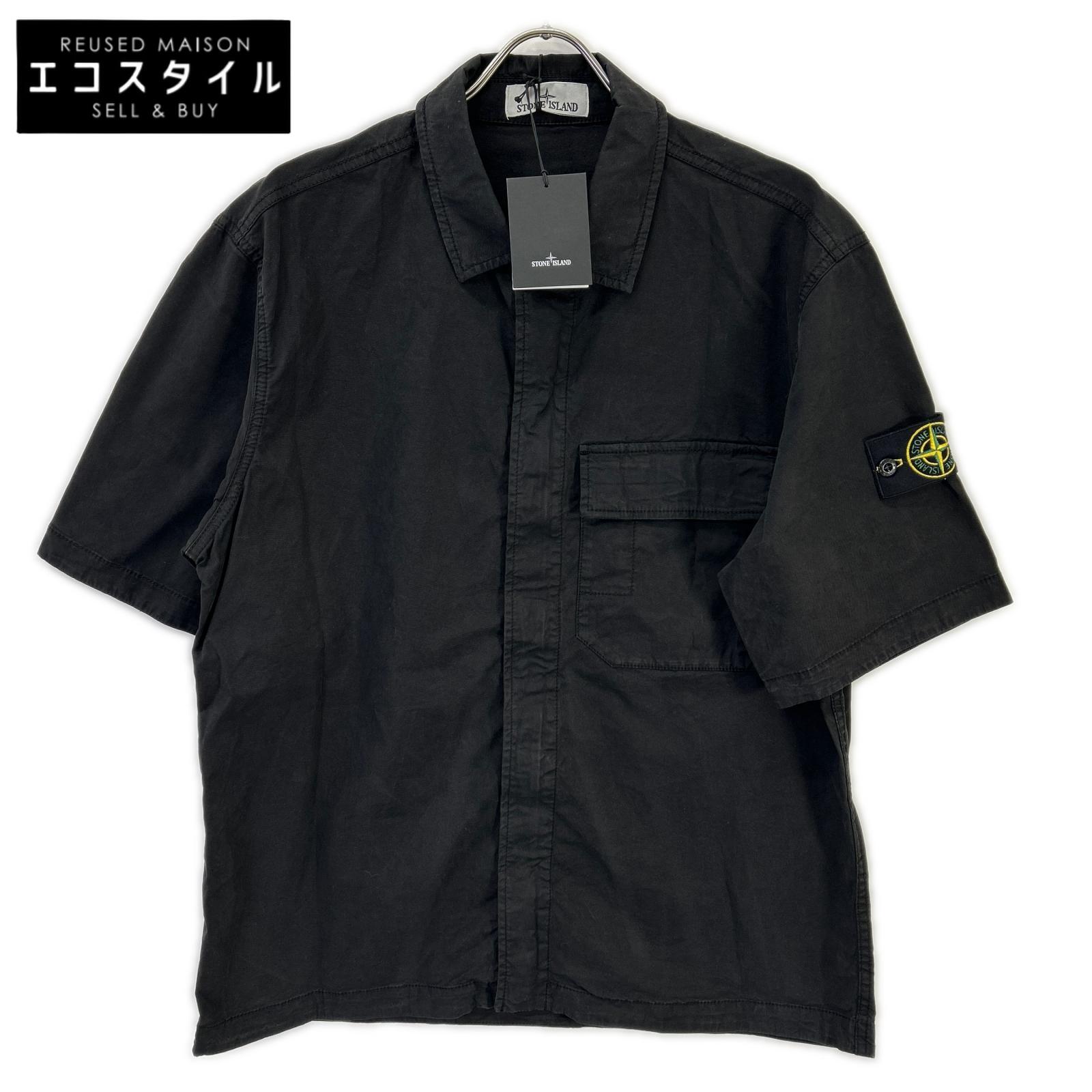STONE ISLAND ストーンアイランド L1S151100025S0A10 26SS ブラック ショートスリーブ シャツ トップス