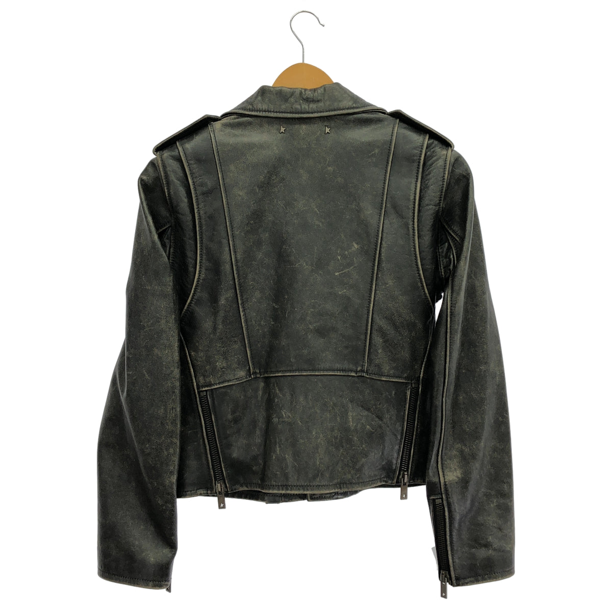 GOLDEN GOOSE ゴールデングース 22-010-510-0003-1-0 ブラック系 ダブルライダースジャケット トップス