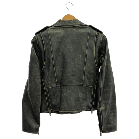 GOLDEN GOOSE ゴールデングース 22-010-510-0003-1-0 ブラック系 ダブルライダースジャケット トップス