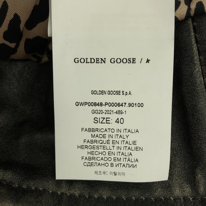 GOLDEN GOOSE ゴールデングース 22-010-510-0003-1-0 ブラック系 ダブルライダースジャケット トップス