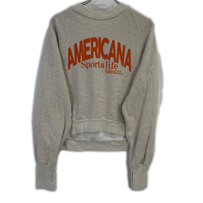 L'Appartement アパルトモン ×アメリカーナ ベージュ バックジップ スウェット トップス