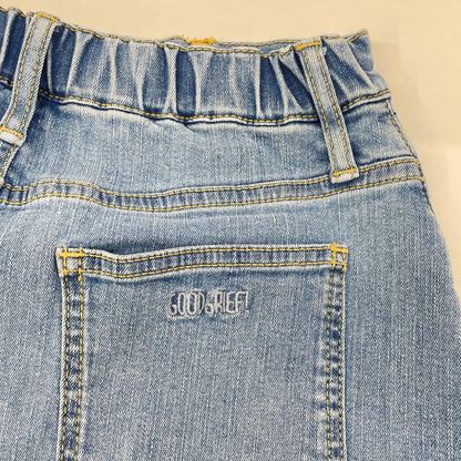 GOODGRIEF グッドグリーフ MXGG01L ブルー DENIM VOLUME FLARE ロングスカート スカート