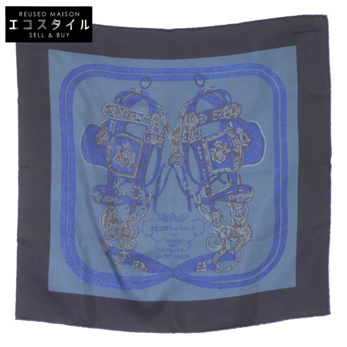 HERMES エルメス 【美品】BRIDES de GALA ブリッド ドゥ ガラ シルク カレ40 スカーフ