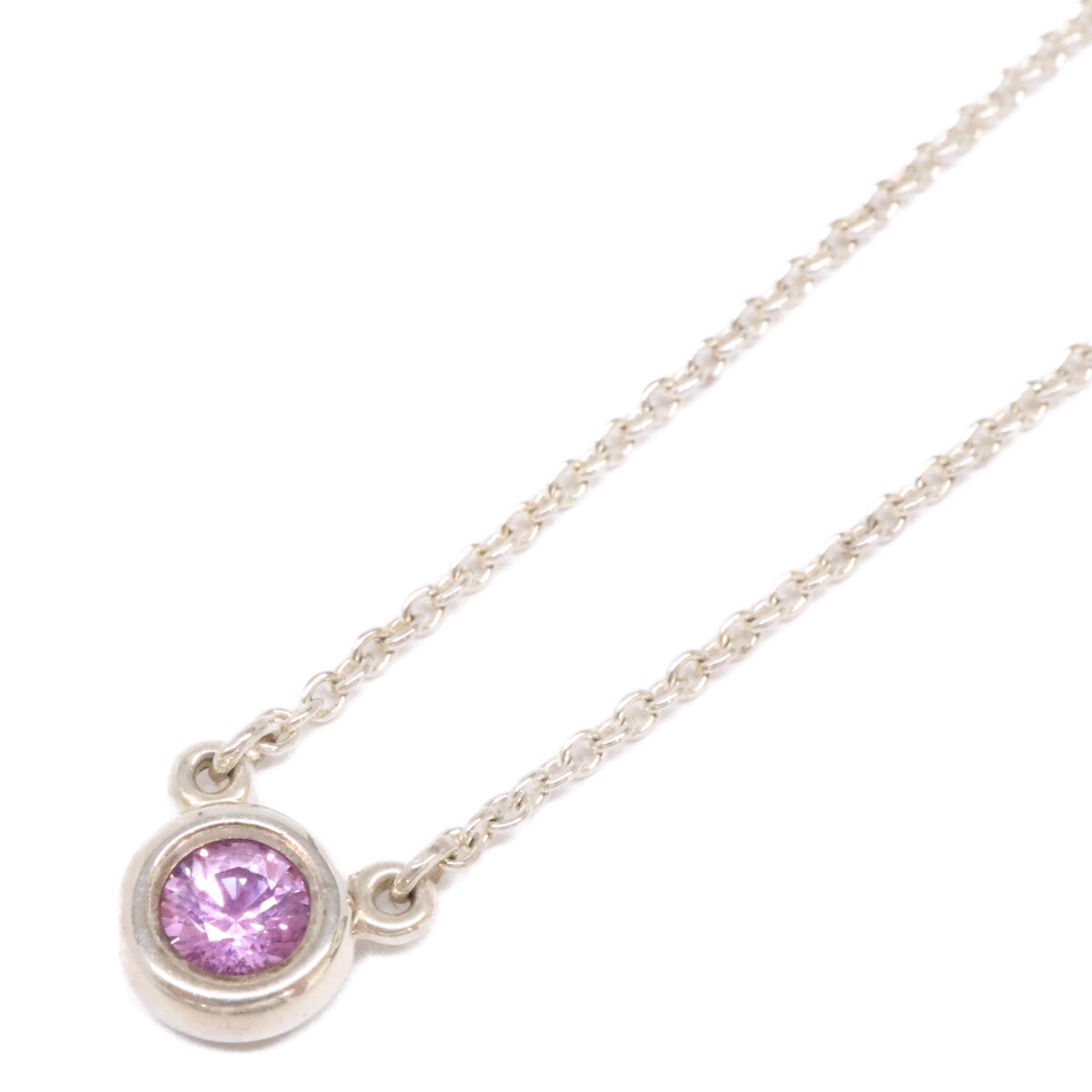 TIFFANY&Co. ティファニー AG925 バイ ザ ヤード ピンクサファイア ネックレス