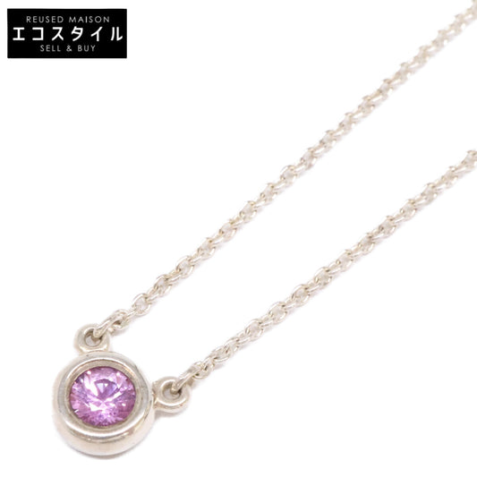 TIFFANY&Co. ティファニー AG925 バイ ザ ヤード ピンクサファイア ネックレス