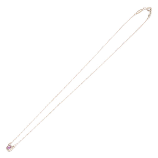 TIFFANY&Co. ティファニー AG925 バイ ザ ヤード ピンクサファイア ネックレス