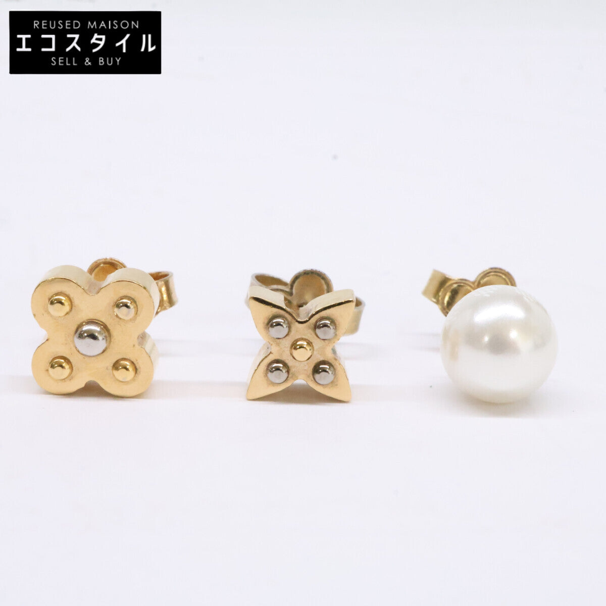 LOUIS VUITTON ルイヴィトン M75446 チャーミーパール ピアス 3点セット ピアス