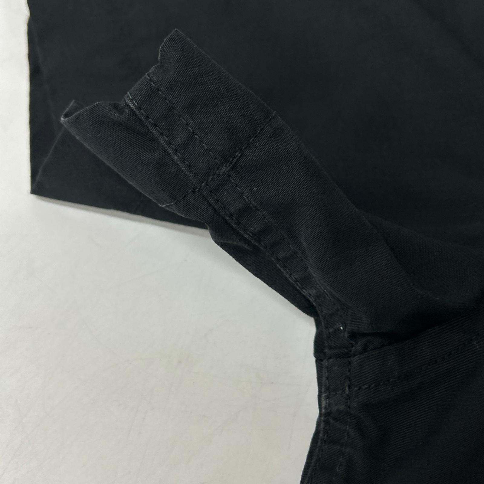 stussy ステューシー ブラック ワッペン 半袖ワークシャツ トップス