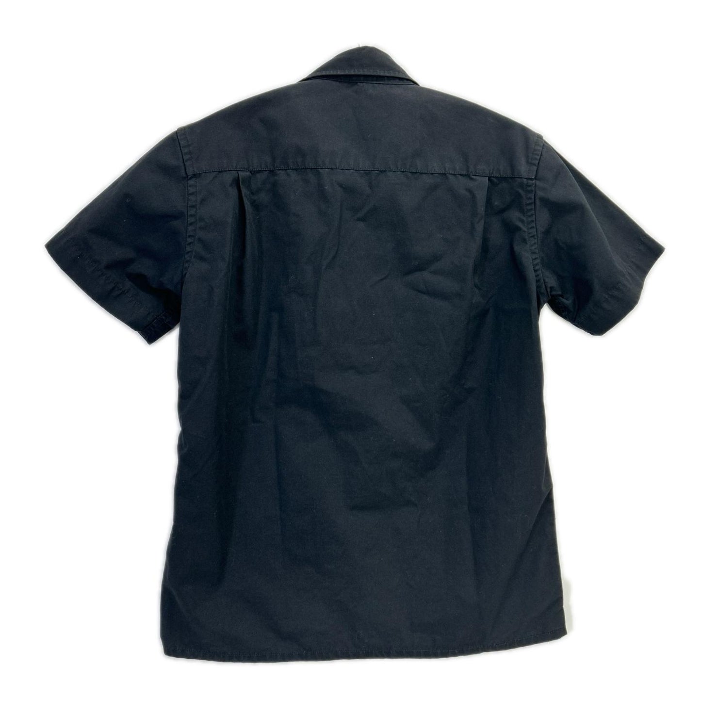 stussy ステューシー ブラック ワッペン 半袖ワークシャツ トップス