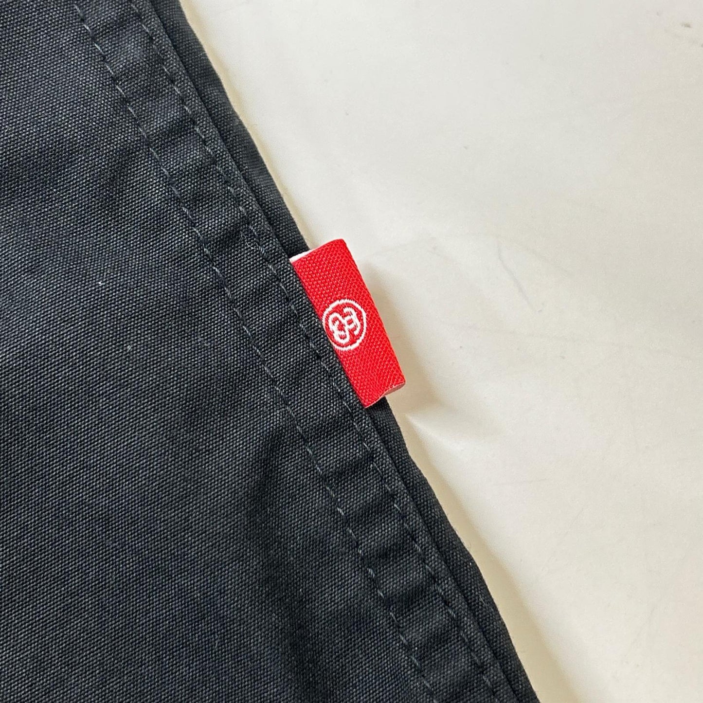 stussy ステューシー ブラック ワッペン 半袖ワークシャツ トップス