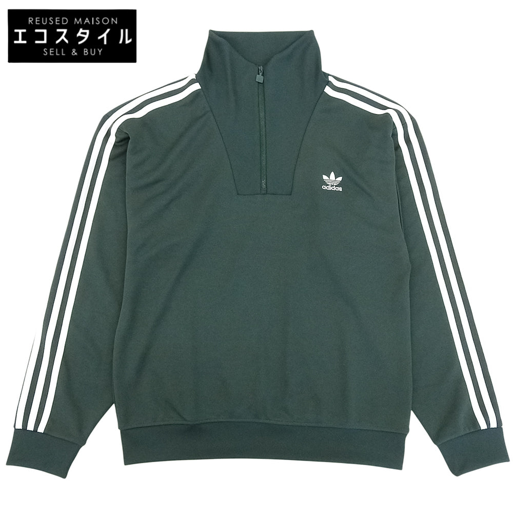 adidas アディダス 美品 ファンネルネック トラックトップ ジャージ トップス メンズ グリーン M IZ2502 トップス