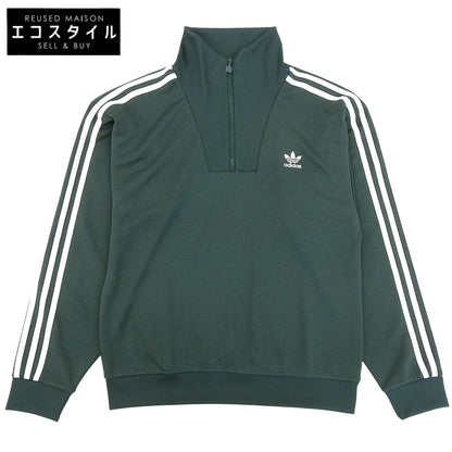 adidas アディダス 美品 ファンネルネック トラックトップ ジャージ トップス メンズ グリーン M IZ2502 トップス