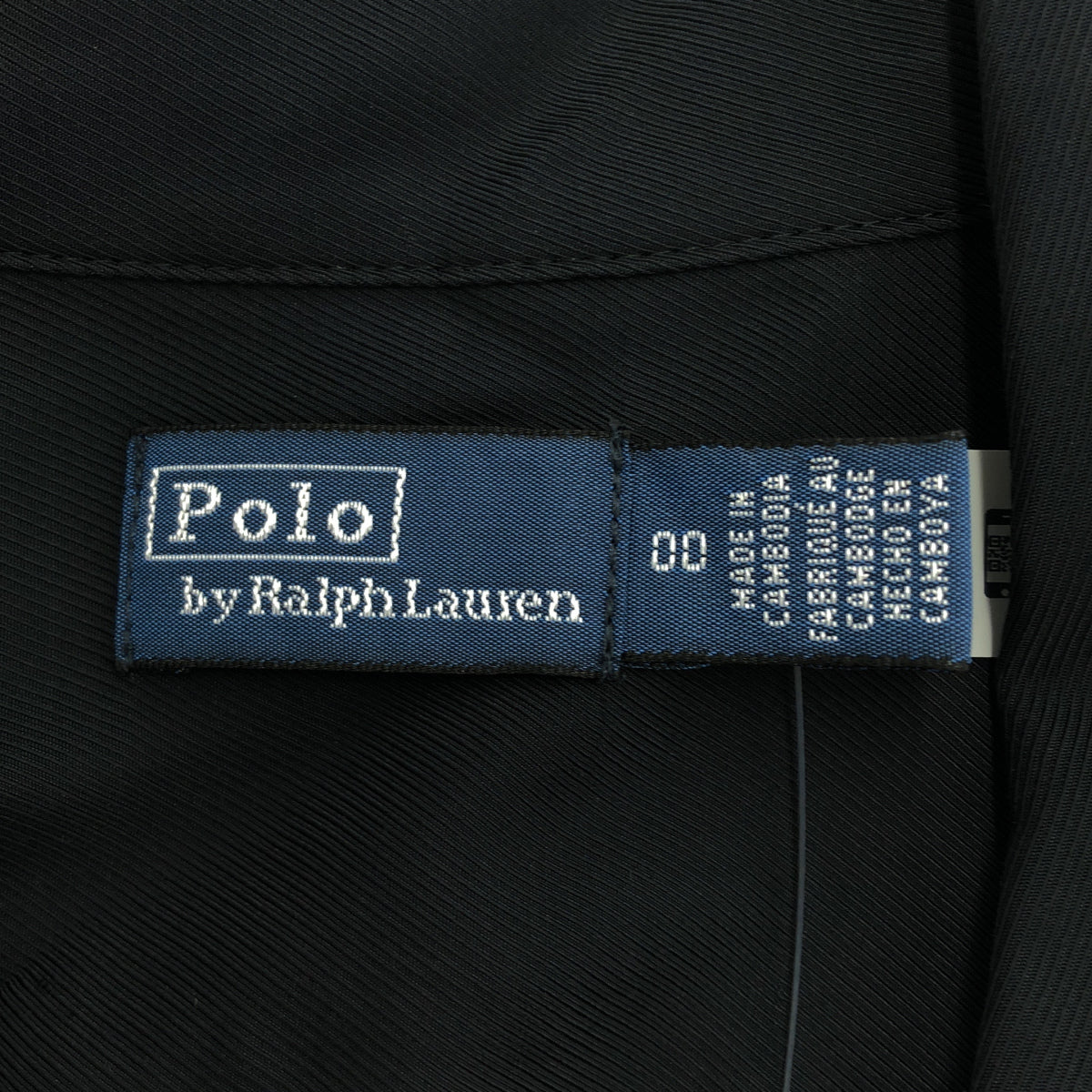 POLObyRalphLauren ポロラルフローレン 25年製 ネイビー セルフタイ ツイル シャツドレス トップス