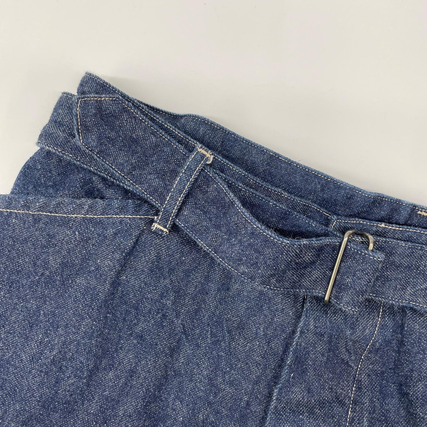 COMOLI コモリ V01-03001 インディゴ デニム ベルテッドパンツ ボトムス