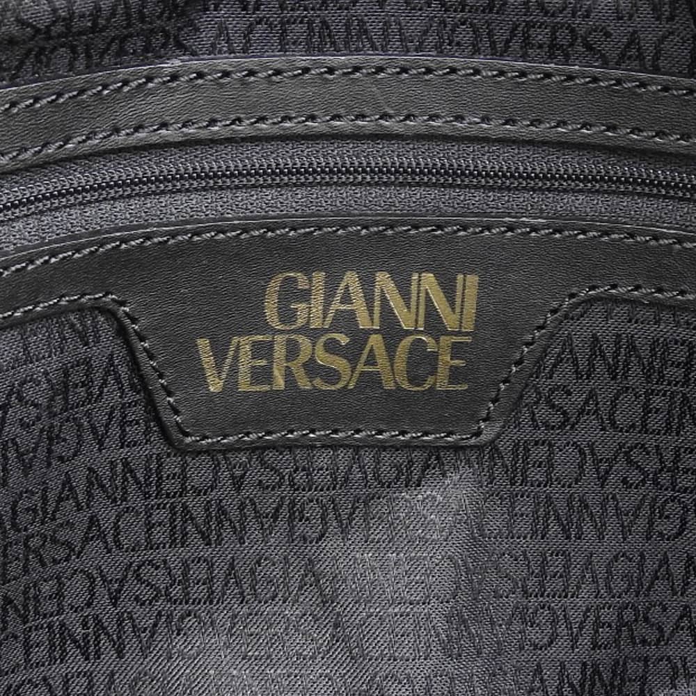 GIANNIVERSACE ジャンニヴェルサーチ レザー 太陽神 ショルダー付き ボストンバッグ レディース 黒 ブラック ボストンバッグ
