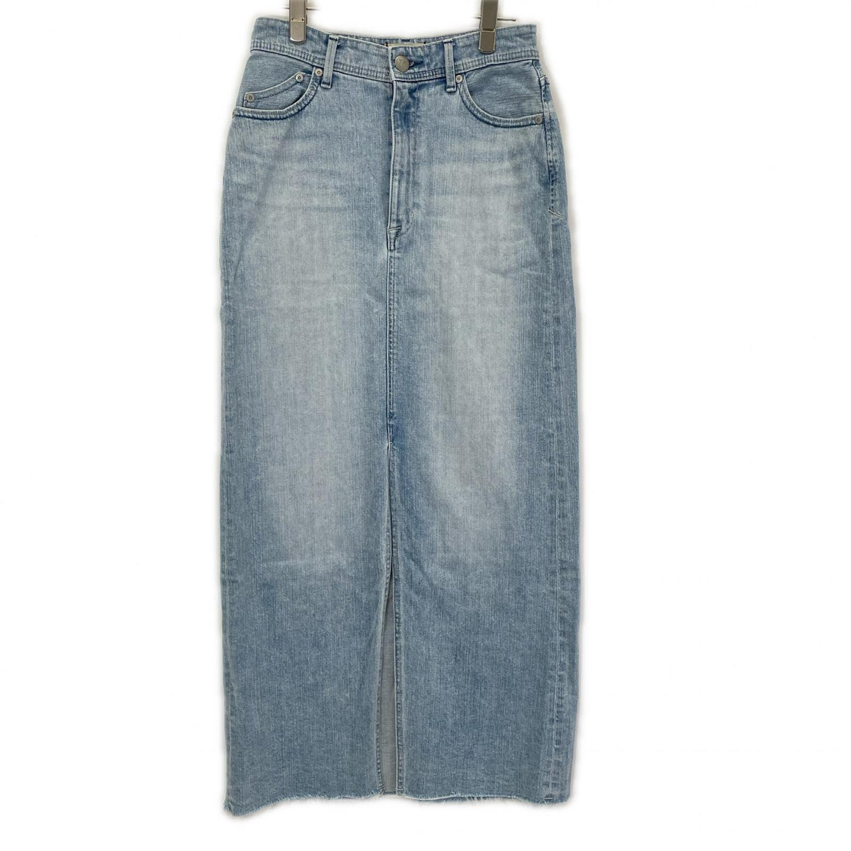 YANUK ヤヌーク 57152304 ブルー スリットロングデニムスカート スカート