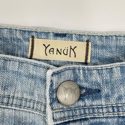 YANUK ヤヌーク 57152304 ブルー スリットロングデニムスカート スカート