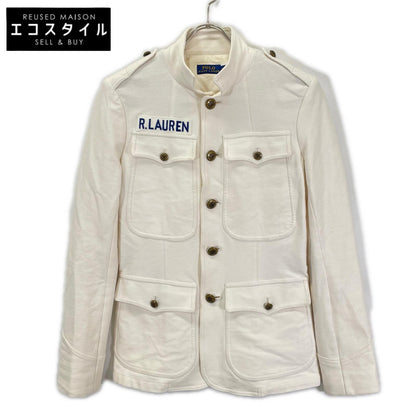 POLObyRalphLauren ポロラルフローレン ホワイト コットンステッチ 金ボタン ジャケット ジャケット