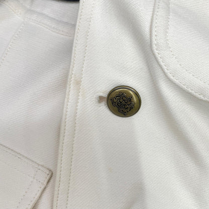 POLObyRalphLauren ポロラルフローレン ホワイト コットンステッチ 金ボタン ジャケット ジャケット