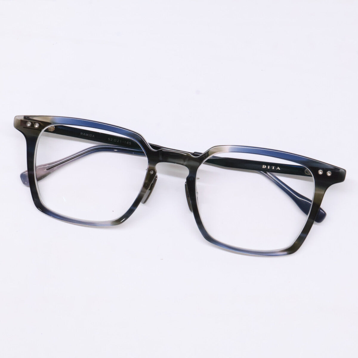 DITA ディータ DTX468-A-02 RAMIDA 度入りレンズ コンビ スクエアシェイプ アイウェア 眼鏡