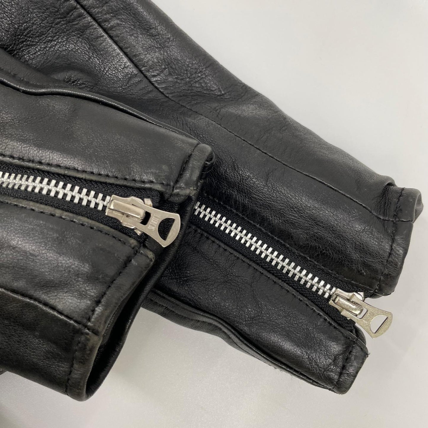 schott ショット 3181058 ブラック セミダブルライダース シープスキン ジャケット