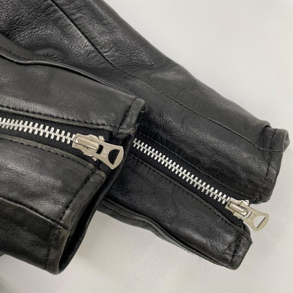 schott ショット 3181058 ブラック セミダブルライダース シープスキン ジャケット